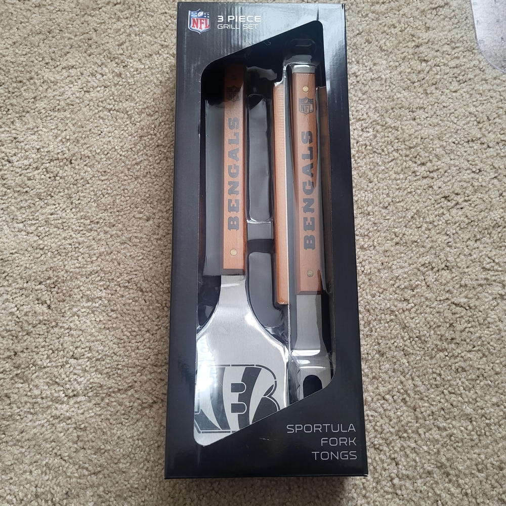 NFL Cincinnati Bengals 3-Piece Grill Set